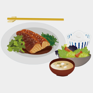 Salmón teriyaki