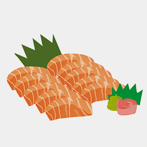 Sashimi salmon