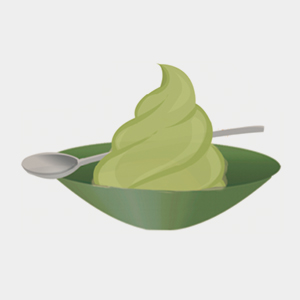 Helado de Té verde